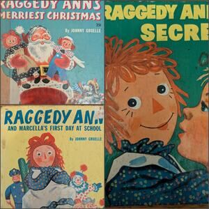 1950's Raggedy Ann Book Bundle Johnny Gruelle